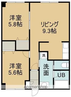 ピュアパレス花園【3階】の間取り